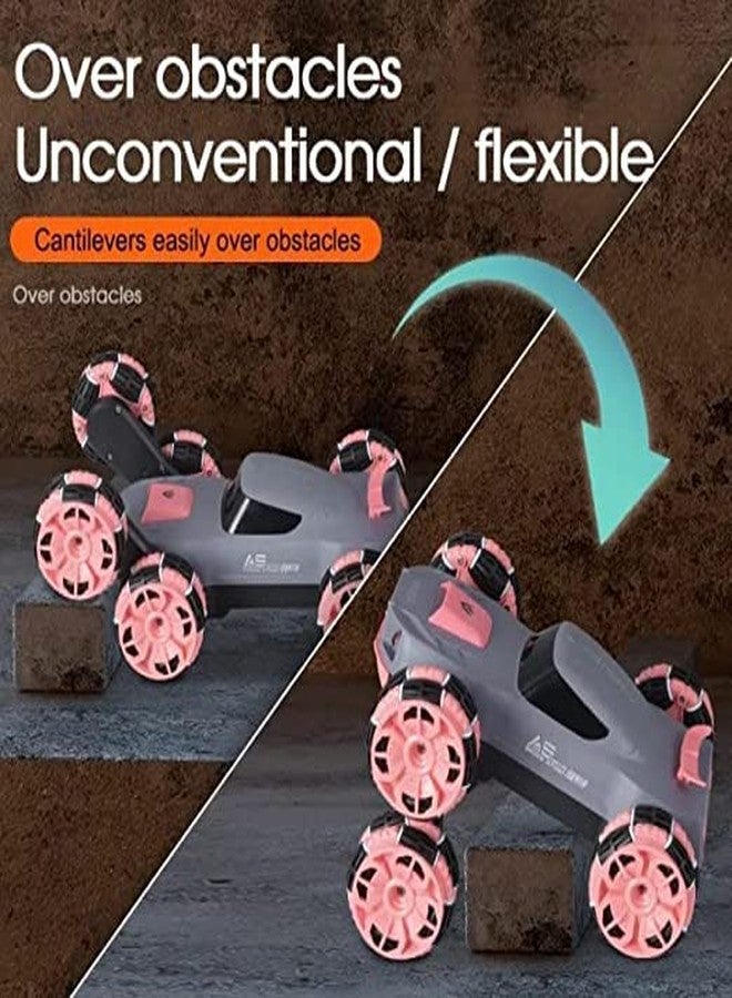 Wonder Digital سيارة التحكم عن بعد الرقمية Wonder Digital Stunt Rotary Climbing Big Twisted RC Car، سيارة تحكم عن بعد 2.4 جيجاهرتز رباعية الدفع، قابلة للتحويل مع موسيقى وإضاءة رقص على الوجهين - متعددة - Image 4